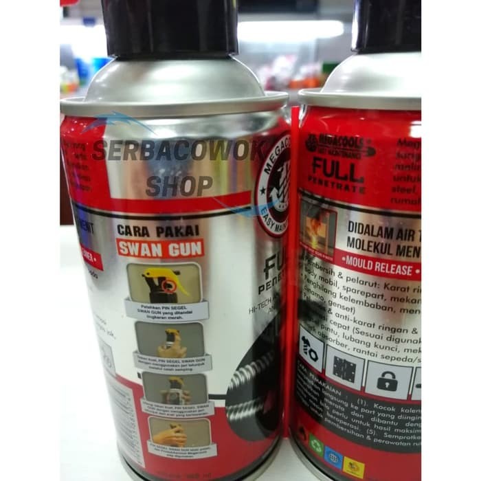 Megacool Full Penetrate Minyak Pembersih Pengkilap Anti Karat 300 ML Termurah Berkualitas