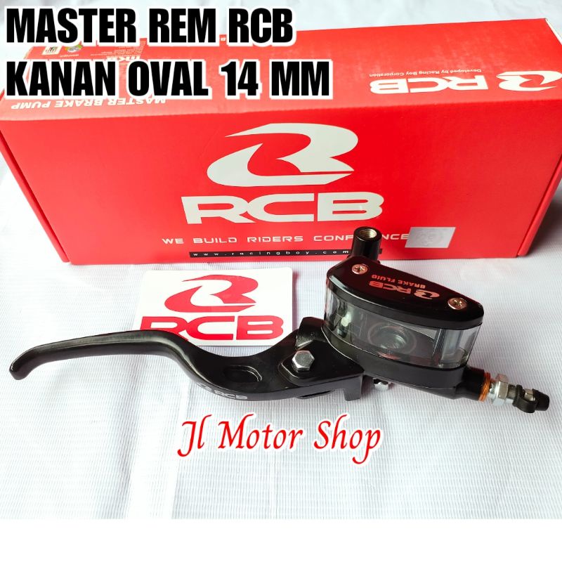 MASTER REM KANAN RCB OVAL &amp; KOTAK - MASTER REM TABUNG RCB UNIVERSAL KOTAK DAN OVAL 12.7 MM 14 MM