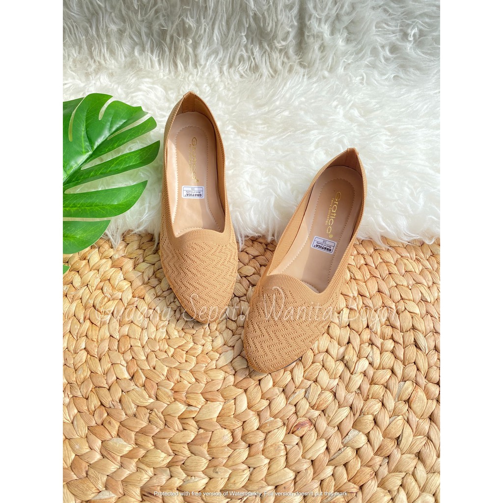 Gratica Sepatu Wanita Flat Shoes Rajut Dreyse 64