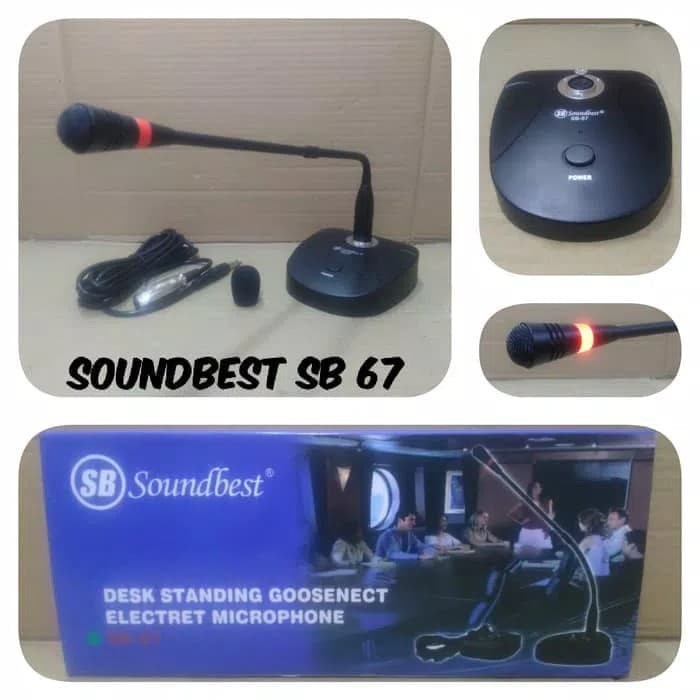 MIC KABEL MEJA SOUNDBEST SB 67 GOOSENECK MICROPHONE CONFERENCE