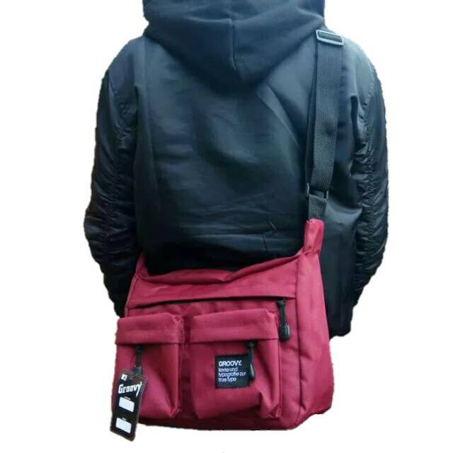 Slingbag Groovy SK2 / Tas Selempang Cowo / Waistbag / Slingbag