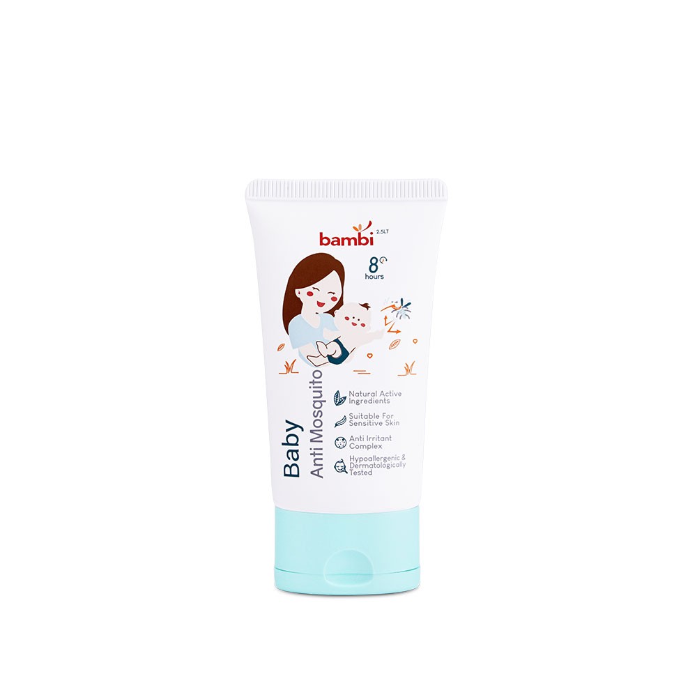 Bambi Baby Lotion Anti Nyamuk Bayi Anak Cream Anti Mosquito Lotion 6-8jam 50ml