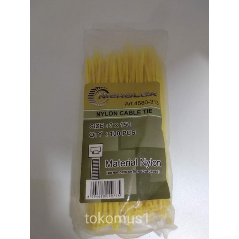 KABEL TIES/KABEL TIS 10CM/15CM/20CM/25CM/30CM-KUNING