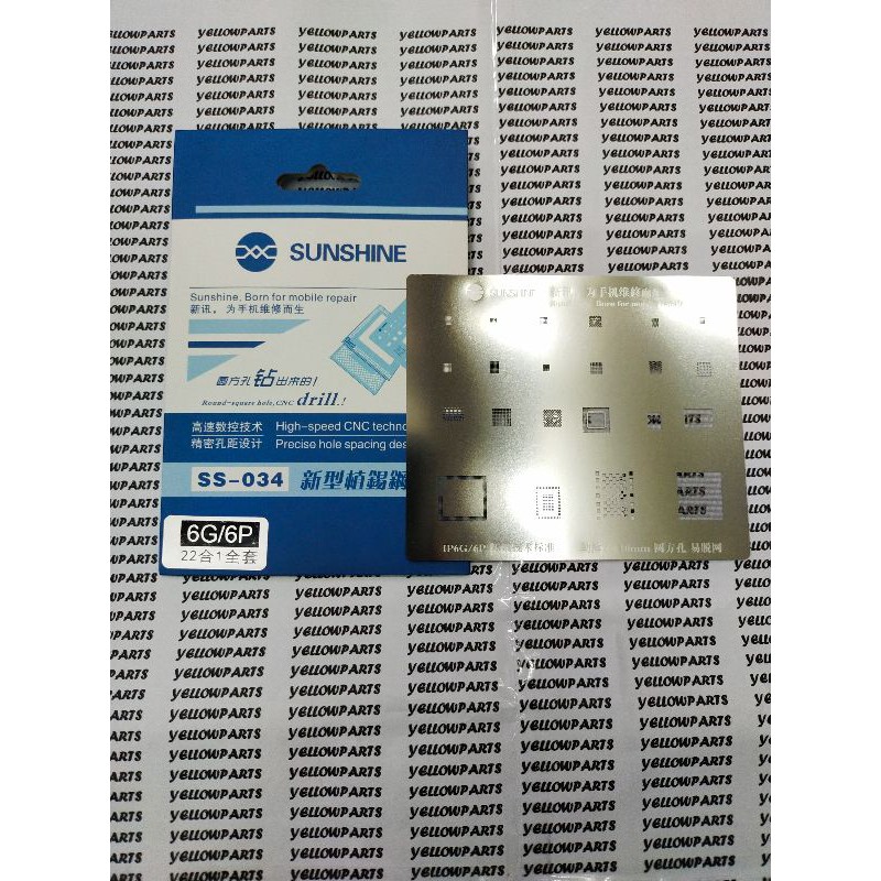 TOOLS CETAKAN IC BGA STENCILS SUNSHINE SS-034 6G 6 PLUS