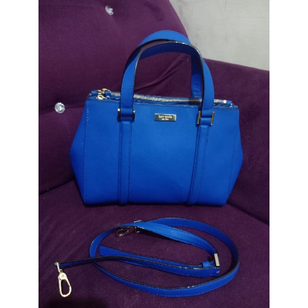 tas pesta biru Katespade
