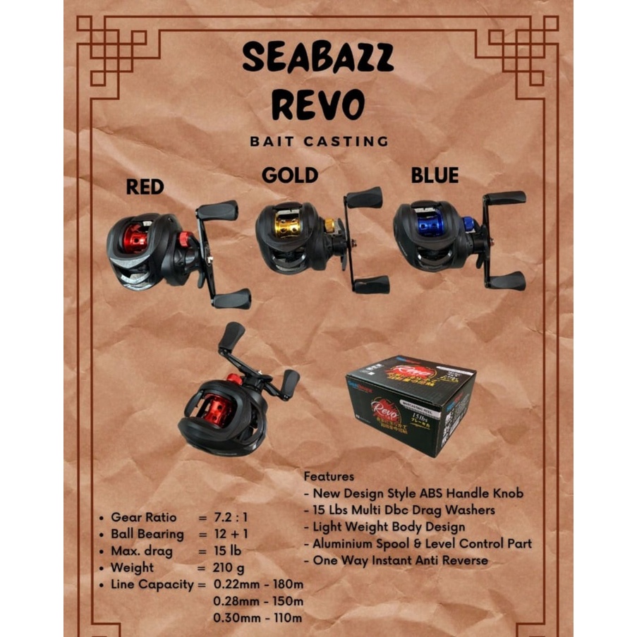 Reel BC / BAITCASTING SEABAZZ REVO