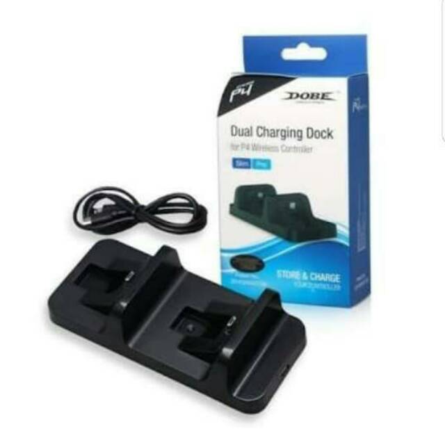 Dual Charging Dock Stik Ps4 Merk DOBE