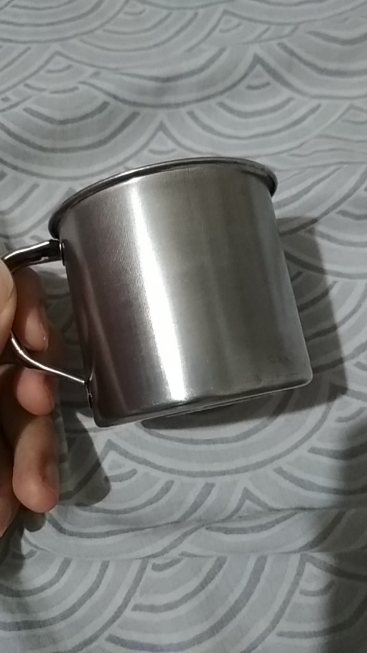 Mug Cangkir Stainless Steel 555 Kecil Murah Untuk Kopi Teh Dan Susu