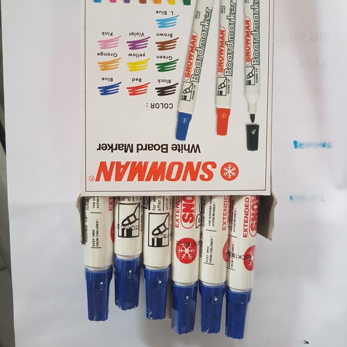 

spidol snowman white board