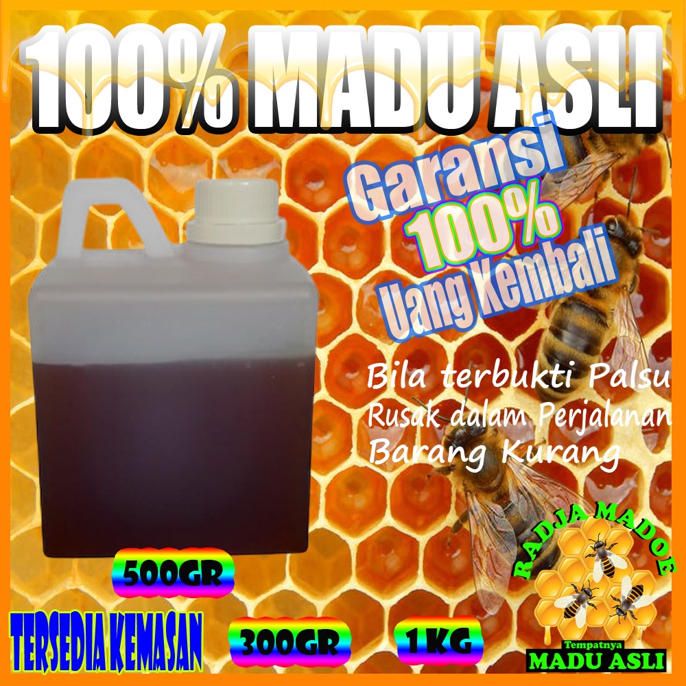 

Madu asli 500gr madu murni 100% alami madu hutan madu nusantara original kualitas terbaik dijamin garansi uang kembali bila terbukti palsu