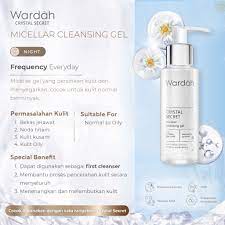 ❣️Rakkistore99❣️ Wardah Crystal Secret Micellar Cleansing Gel 95 ml- Micellar untuk kulit berminyak