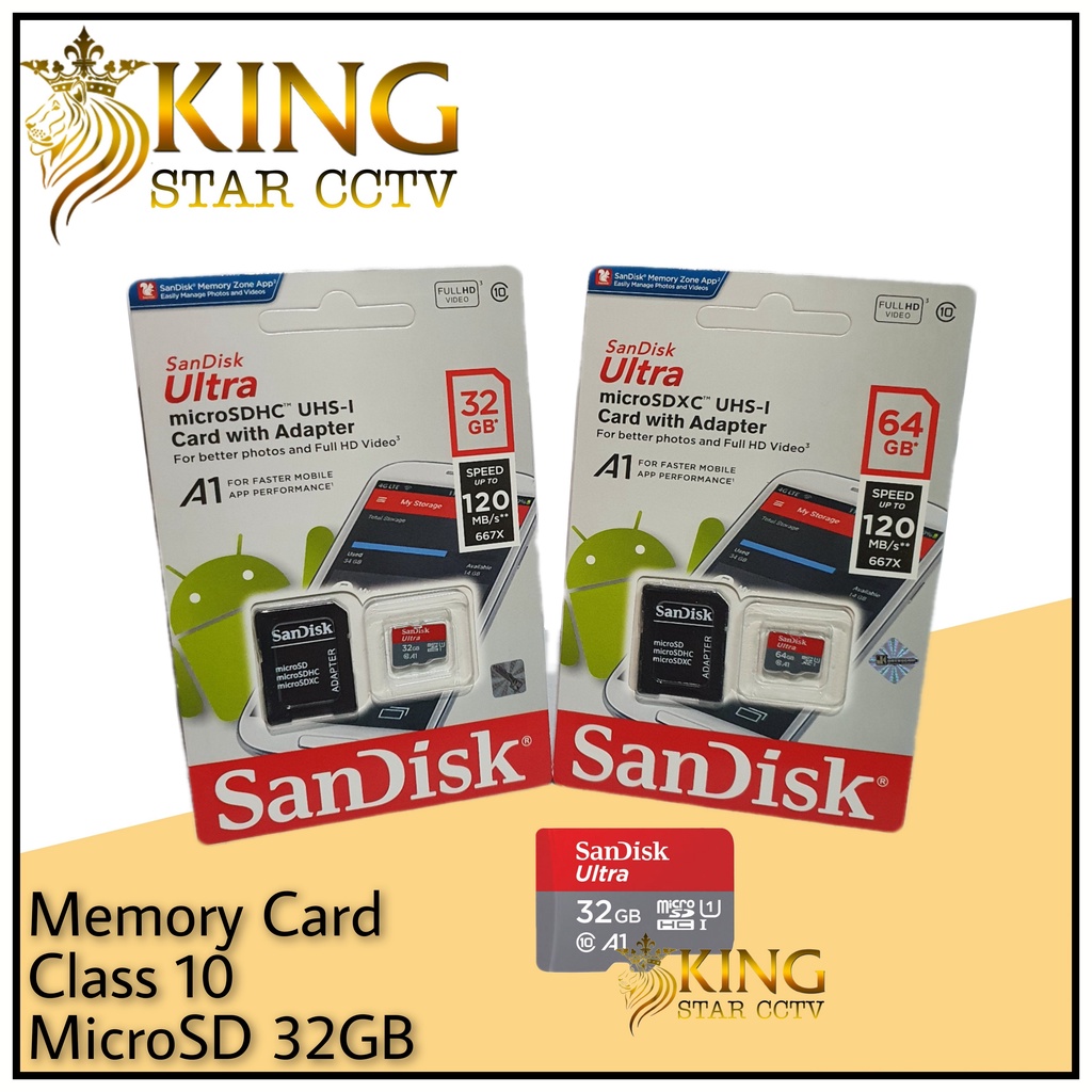 Micro SD Sandisk Ultra A1 32GB