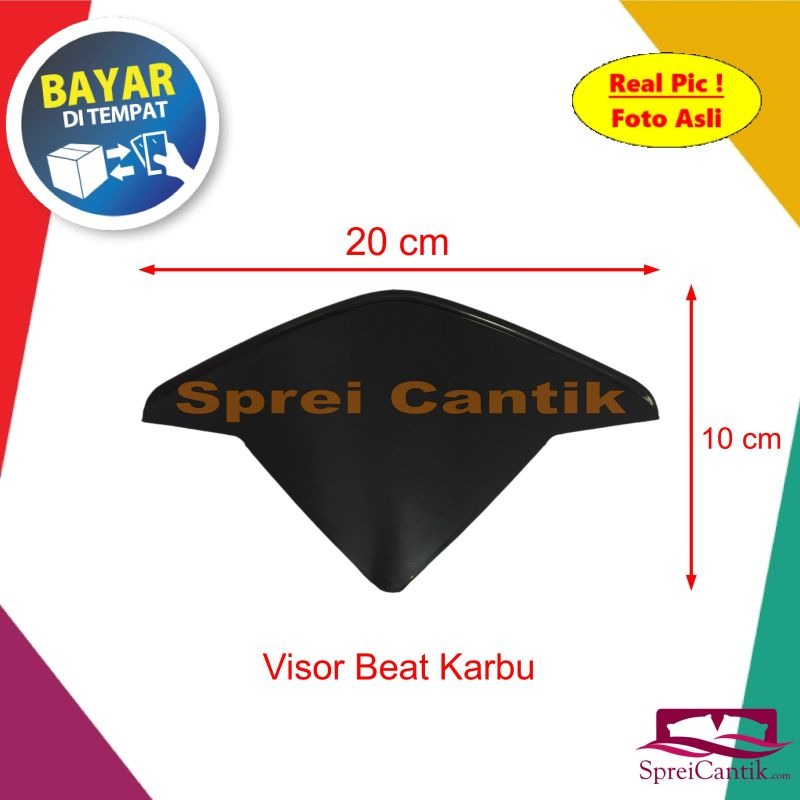 Visor Windshield Variasi Aksesoris Motor Honda Beat Karbu Lama-Variasi Aksesoris Tameng Motor Depan