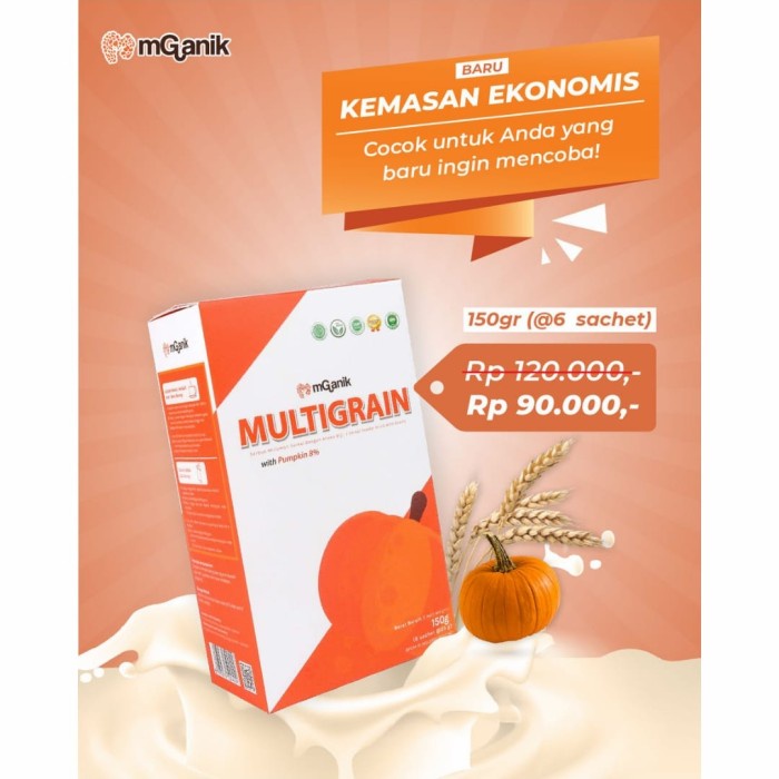 

Promo!! Mganik Multigrain 6 Sachet Penurun Gula Darah & Kolesterol
