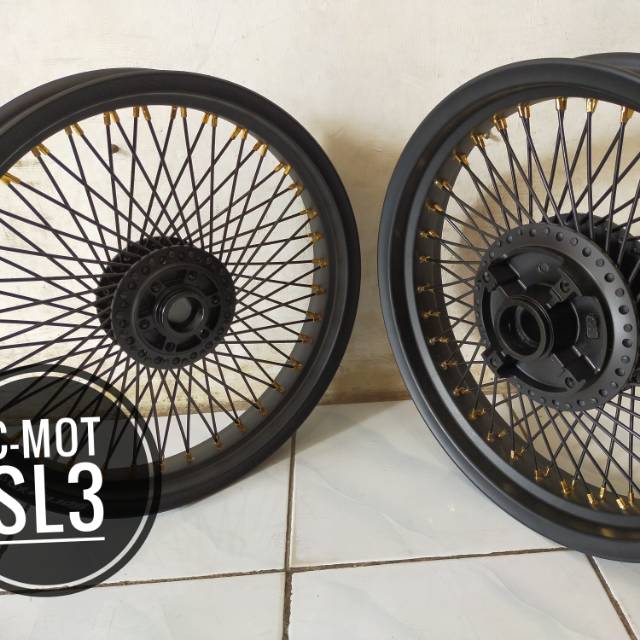 Paketan Velg Tiger Revo Tiger Lama Mega pro Verza dll - Velg Tromol jari jari seribu Tiger ring 17