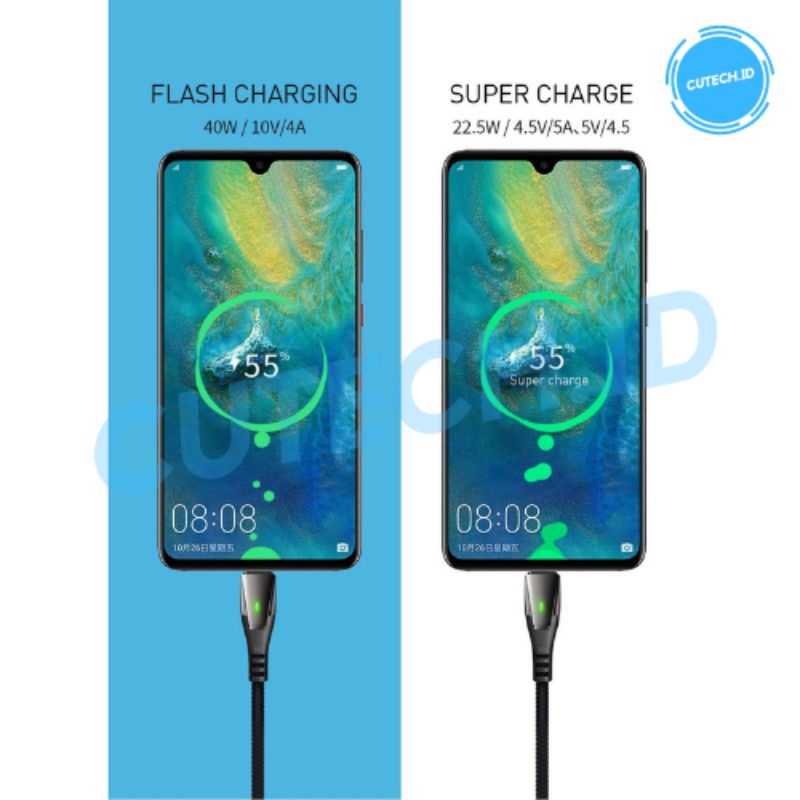 MCDODO KABEL DATA TYPE C AUTO DISCONNECT 1,5M 5A SUPER CHARGER VOOC