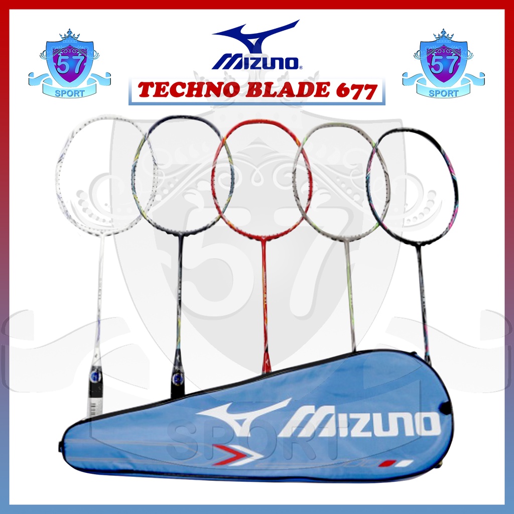 Raket Badminton Mizuno Techno Blade 677 Original Bonus Tas