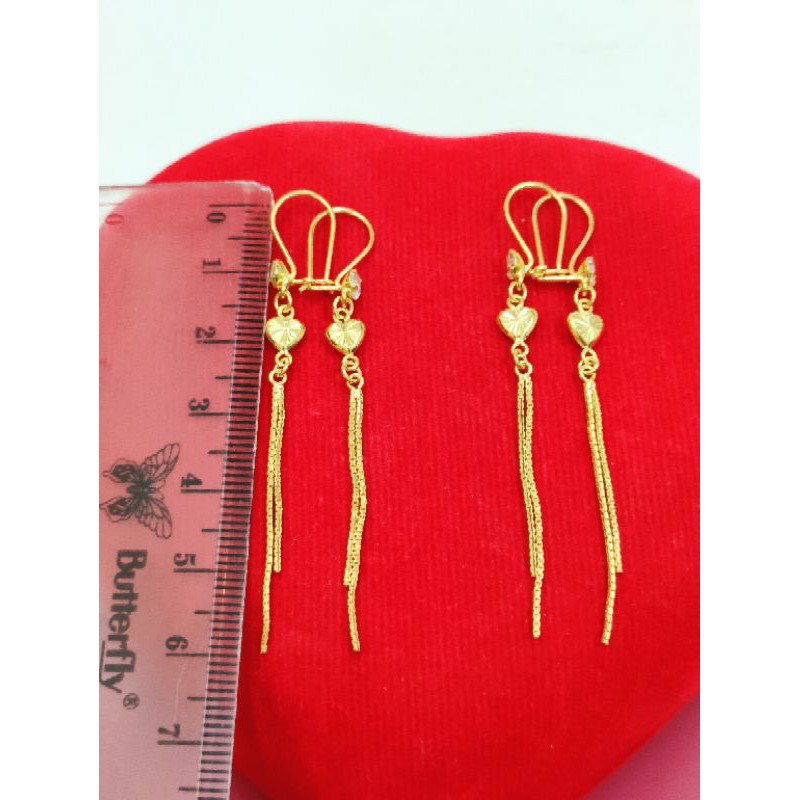 ANTING DEWASA PANJANG ( PERAK 925 ) LAPIS EMAS 24K