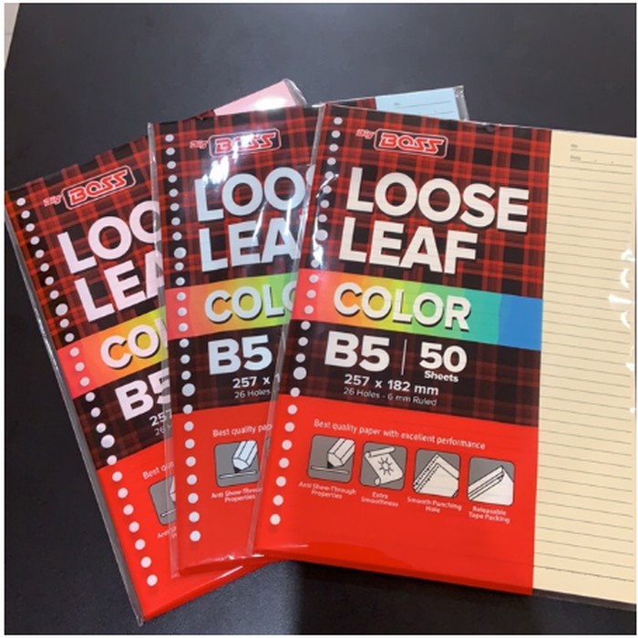 

Order Langsung Loose Leaf Warna B5 50 Lembar Big Boss - Kuning Diskon