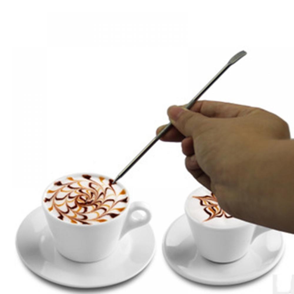 PEN LATTE ART DEKORASI KOPI STAINLESS STEEL ESPRESSO ANTI KARAT COFFEE BARISTA