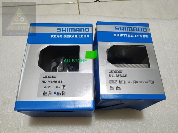 Paket Shimano Zee M640 Rd  Rear Derailleur dan Shifter 10 Speed Asli Original M 640