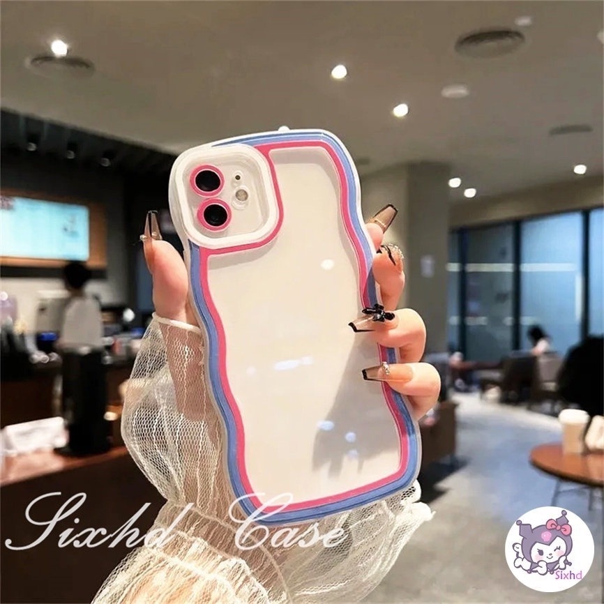 Samsung S20FE S22 Plus Ultra S21 S20 Ultra Plus Note 20 Ultra M12 M22 M32 M23 M33 M53 5G Candy Color Fashion Wave Pattern Phone Case Soft Cover