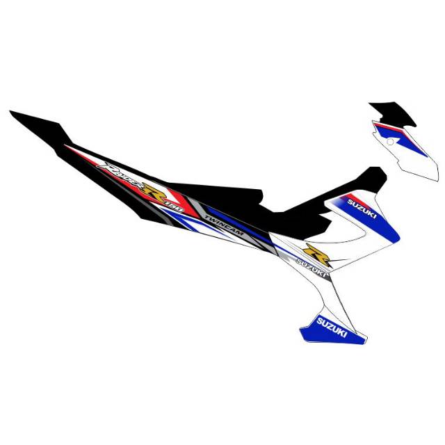 Striping satriafu facelif motip raider cbu