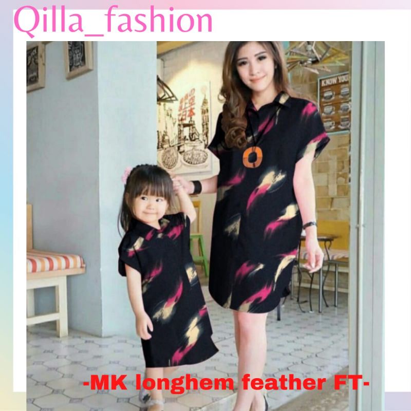 Qilla_fashion Dress couple ibu dan anak katun