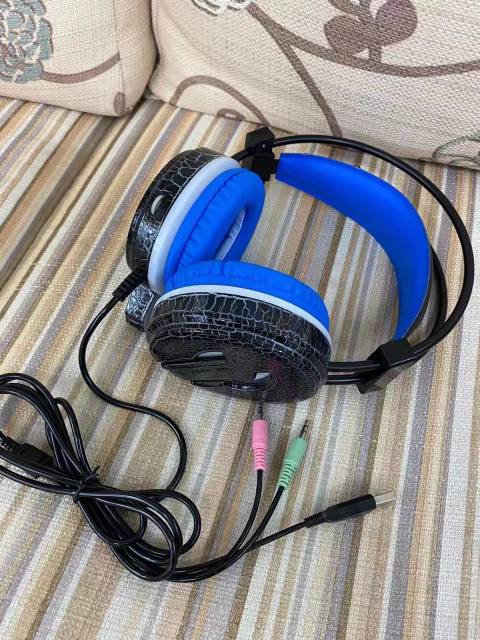 Headset Gaming H6 + LED Headphone Gaming H6 Plus LED Super Bass