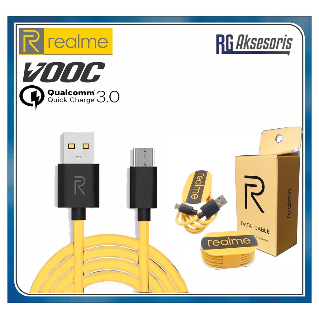 KABEL DATA REALME Original 100% SUPPORT Fast Charging