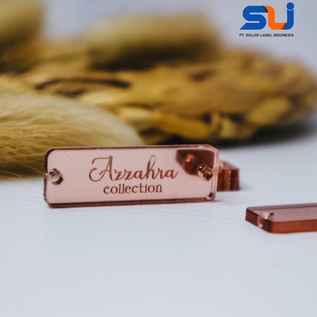 

label hijab | label baju | label akrilik | custom label | label jilbab | label cutting | label Kotak