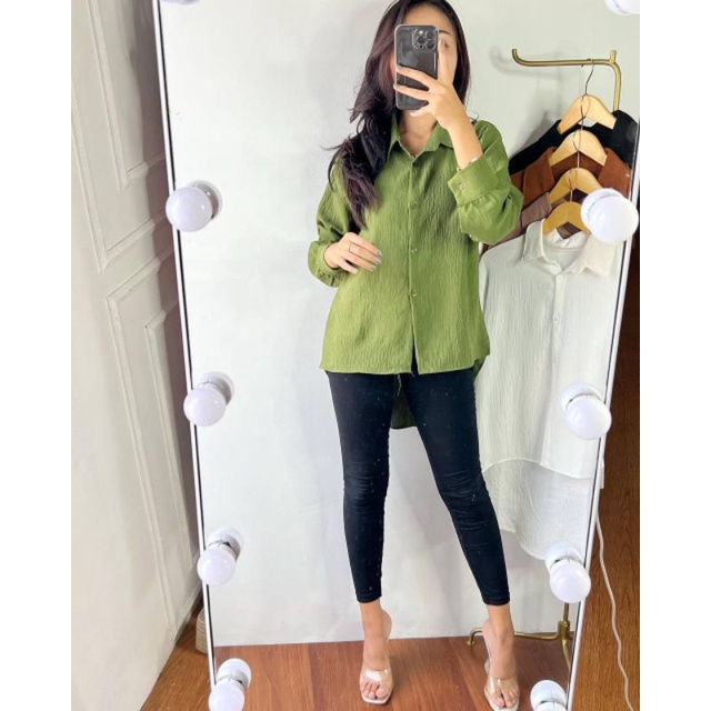 KEMEJA CRINGKLE CEWE BUMI