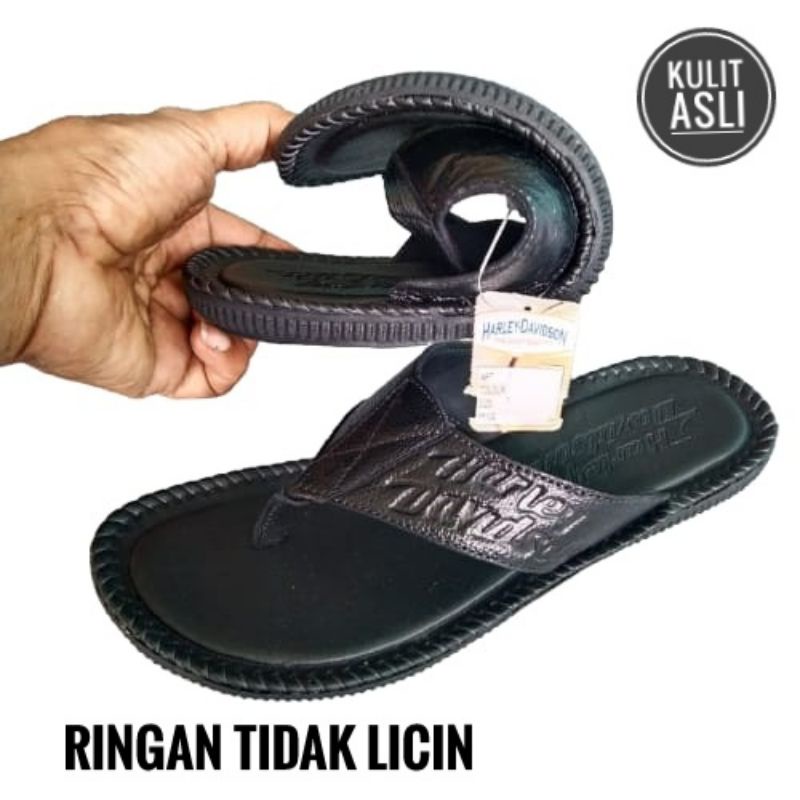 sandal pria/sandal kulit pria/sandal japit kulit/sandal flat/sandal kasual/sandal cod/sandal terlaris/sandal termurah