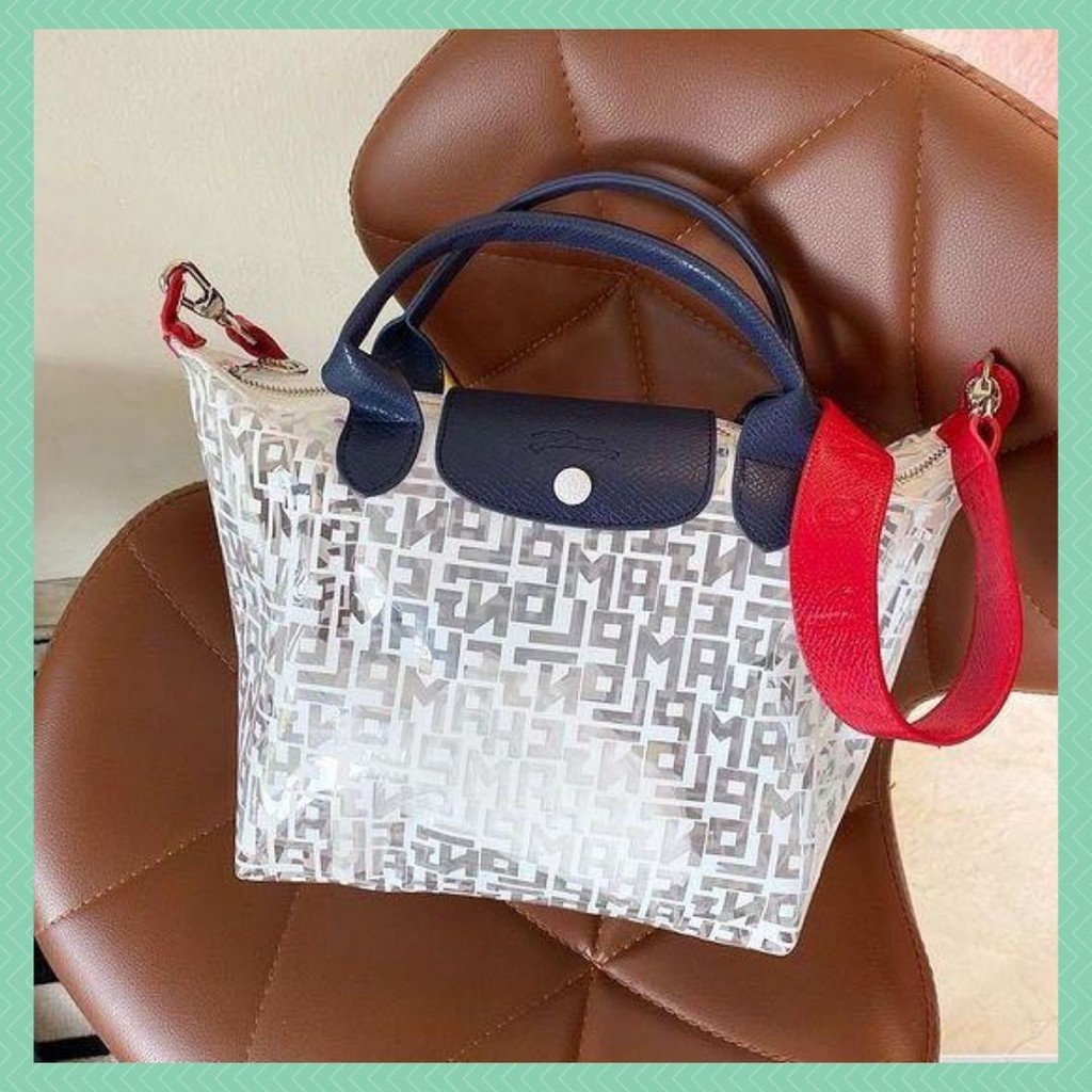Tas LC LGP Bening Transparan Selempang Sling Bag Fashion Wanita Cewek Kekinian Branded Import