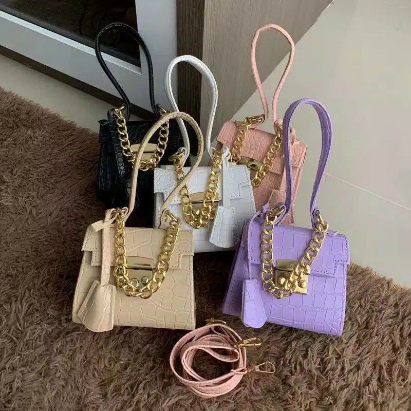 Tas slempang Micro bag Croco korean bag/Tas andin mini