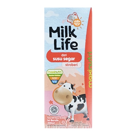 

Milk Life Susu UHT Stroberi 200ml