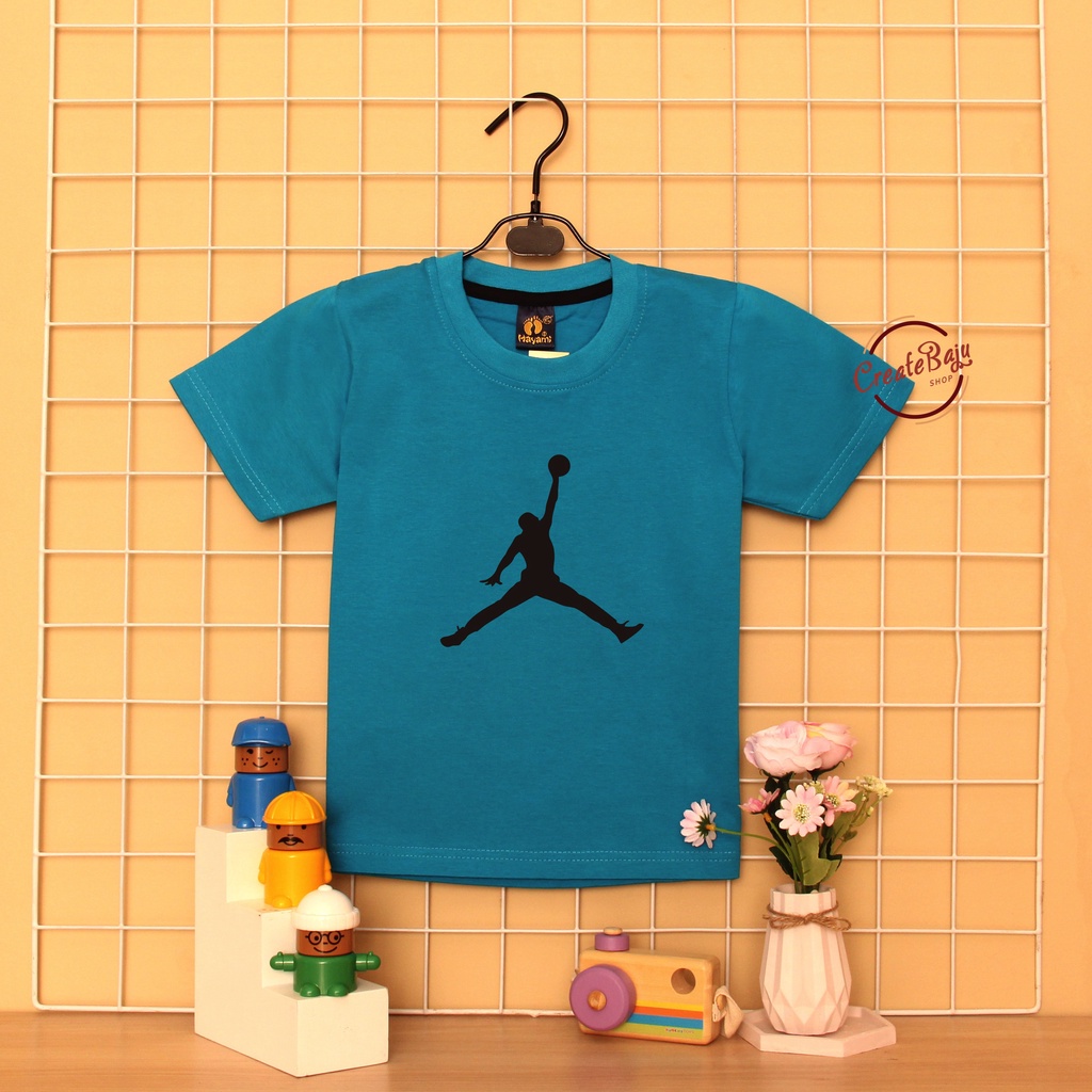 CUSTOM KAOS ANAK LAKI M JORDAN 1-7 TAHUN BAJU ATASAN ANAK LAKI FASHION TERMURAH BAHAN KATUN