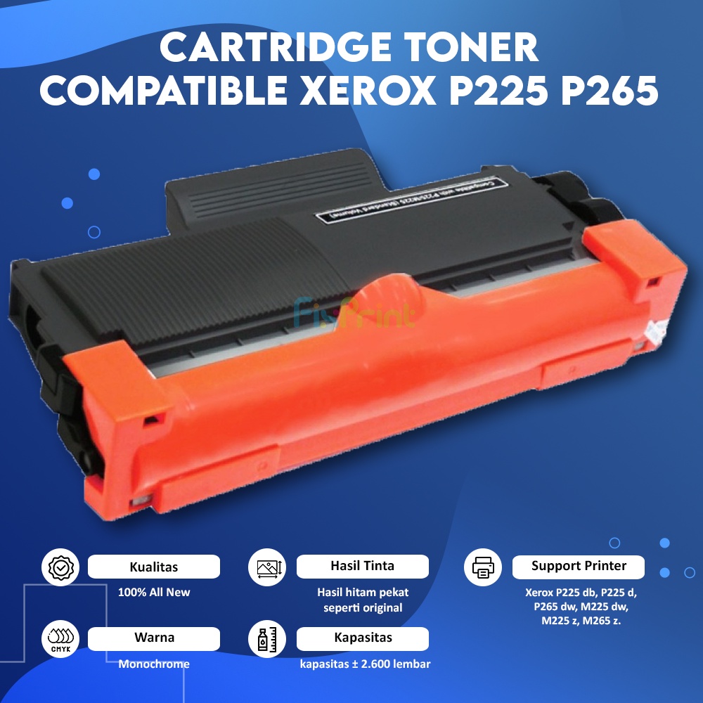 Cartirdge Toner Compatible Xerox P225 P265 Monochrome