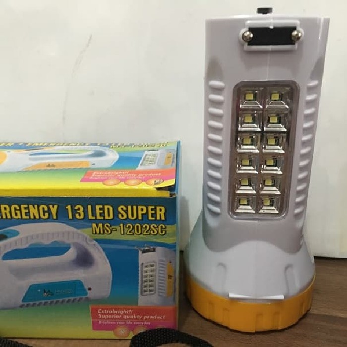 Senter Tangan Pegangan Emergency 13 LED Super Terang MS1202 SC