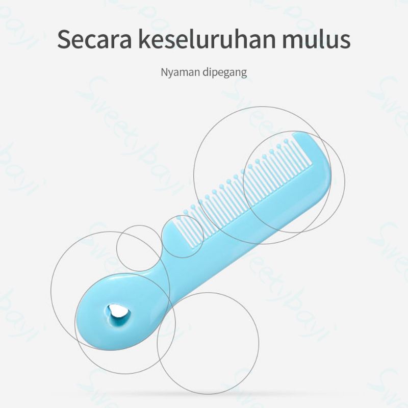 SISIR BAYI SNI SISIR LEMBUT RECOMMEND SUPER CANTIK GRATIS ONGKIR (Sisir mini bayi)