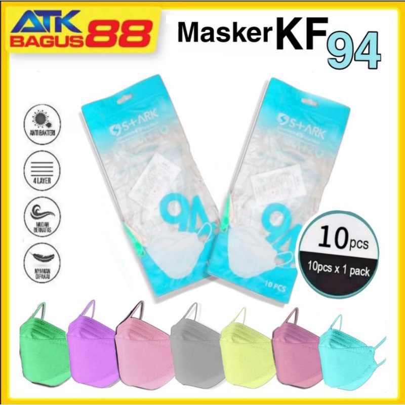10pcs / masker kf94 macam warna termurah