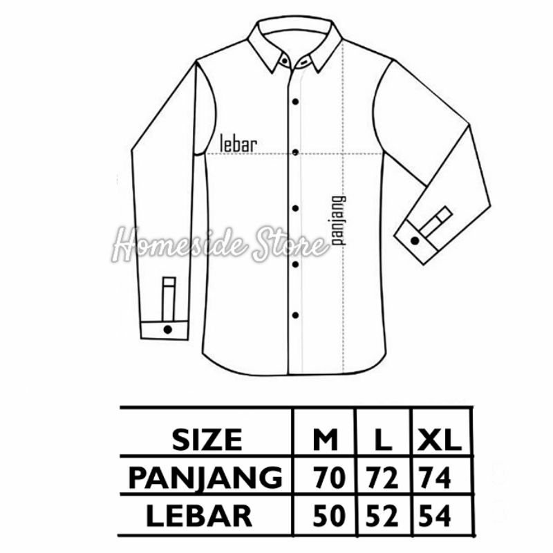 HOMESIDE Kemeja Polos Sage Pria Lengan Panjang Hem Slimfit Casual Formal