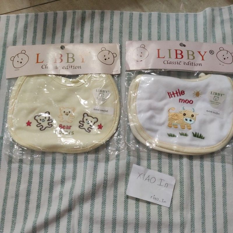 Libby slaber tatakan makan celemek bayi motif isi 2pcs