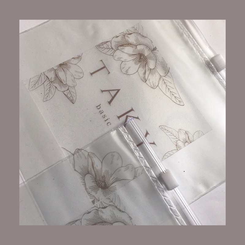 Tempat Masker Kain | Pouch Masker Transparan | 15 x 15