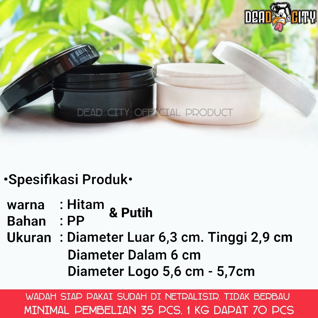 Pot Pomade/Pot Lulur 50gr Tinggi