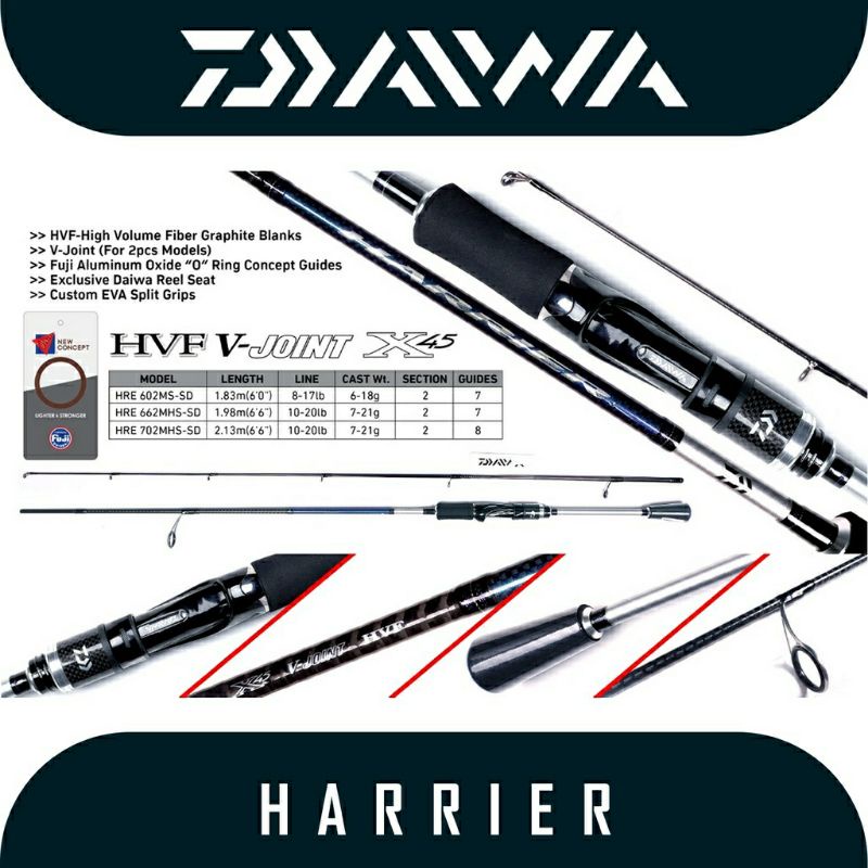 Joran Daiwa HARRIER 2021| SPINNING | KOLAM | CASTING | FULL FUJI