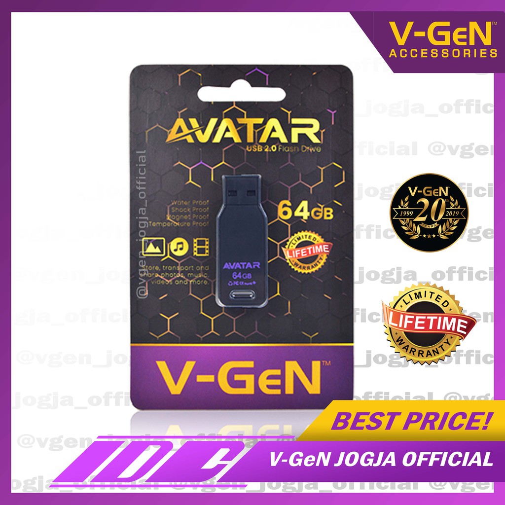 USB Flashdisk V-GeN 8GB - 128GB AVATAR USB2.0