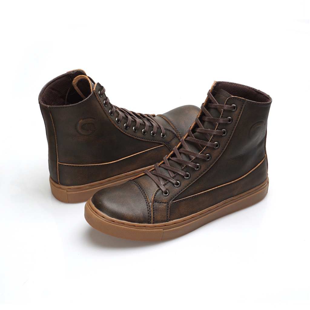 VALDEMAR BLACK GUM ORIGINAL x GREATA Sepatu Kulit Sapi Asli Pria Boots Hitam Tali Casual Semi Formal Vintage Klasik Jalan Hangout Kuliah Kerja Kantor Gum Sole Classic Boot Genuine Leather Shoes Motor Touring Footwear Big Size Ukuran Besar Jumbo 44 Keren