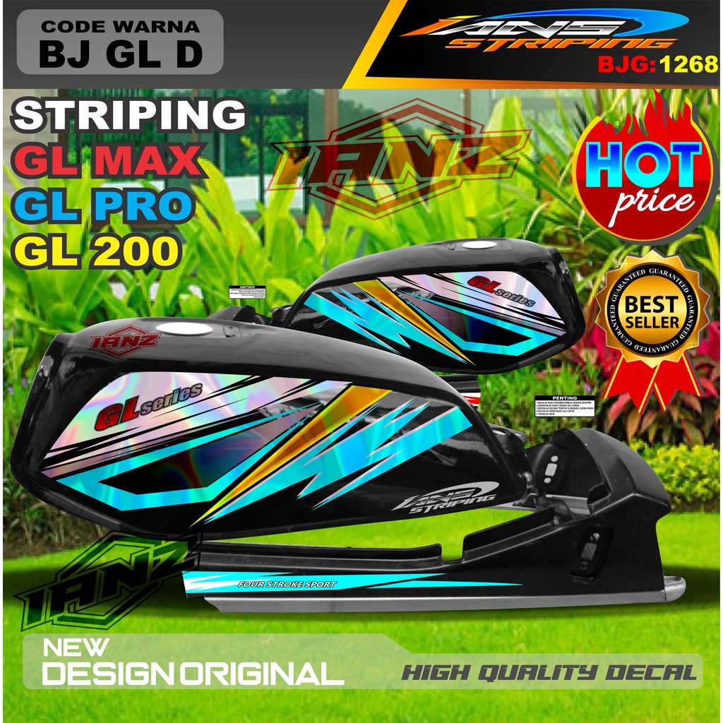 STRIPING GL MAX TERBARU VARIASI HOLOGRAM / STIKER VARIASI GL PRO TERLARIS / STRIPING GL TERBARU