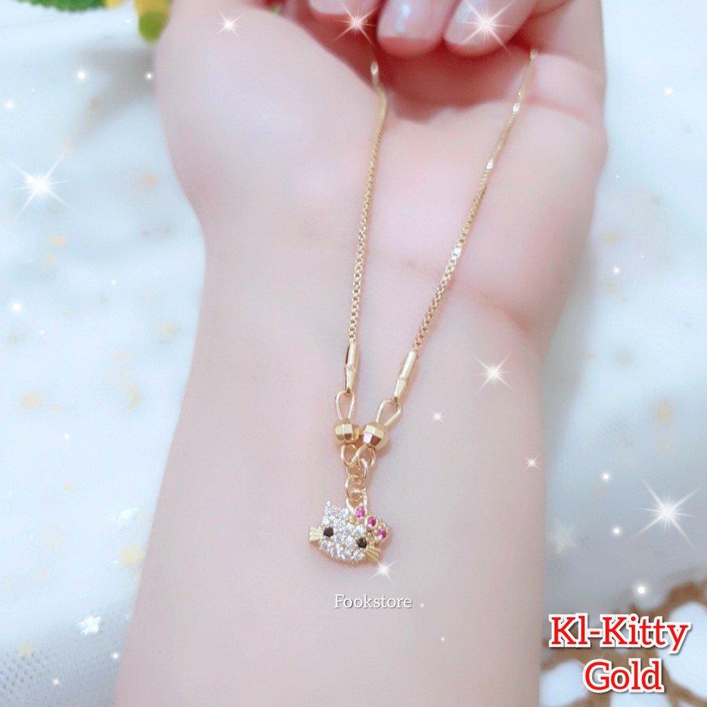 Kalung Anak Perempuan XUPING Gold Liontin KUCING